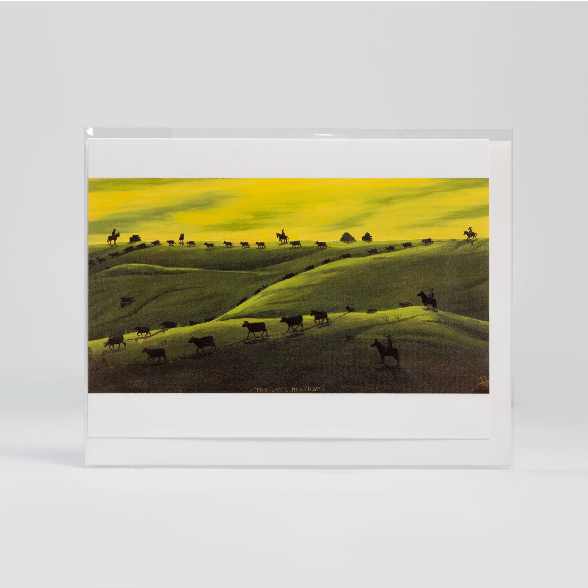 The Late Round Up By Lloyd Scarseth – Vesterheim Collection Card