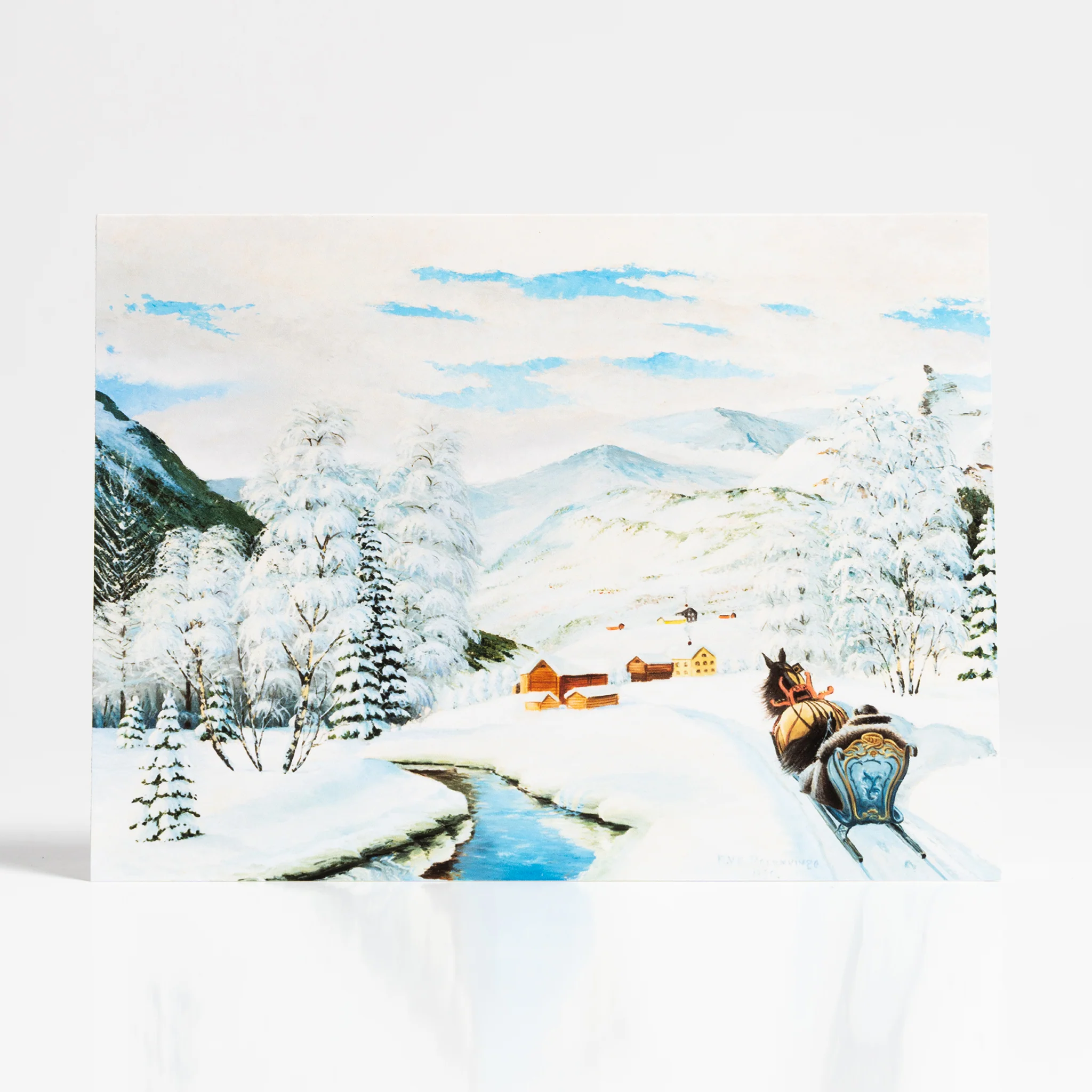 Winter Scene by Reidar Rosenvinge – Vesterheim Collection Card