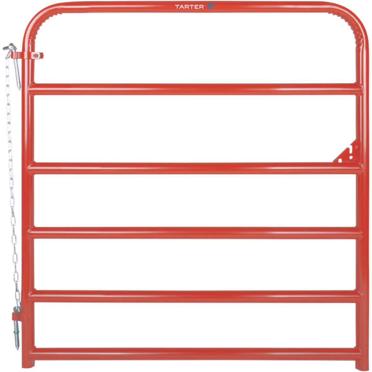 Tarter 50 In. H. x 4 Ft. L. x 1-3/4 In. Tube Diameter Red Economy Tube Gate