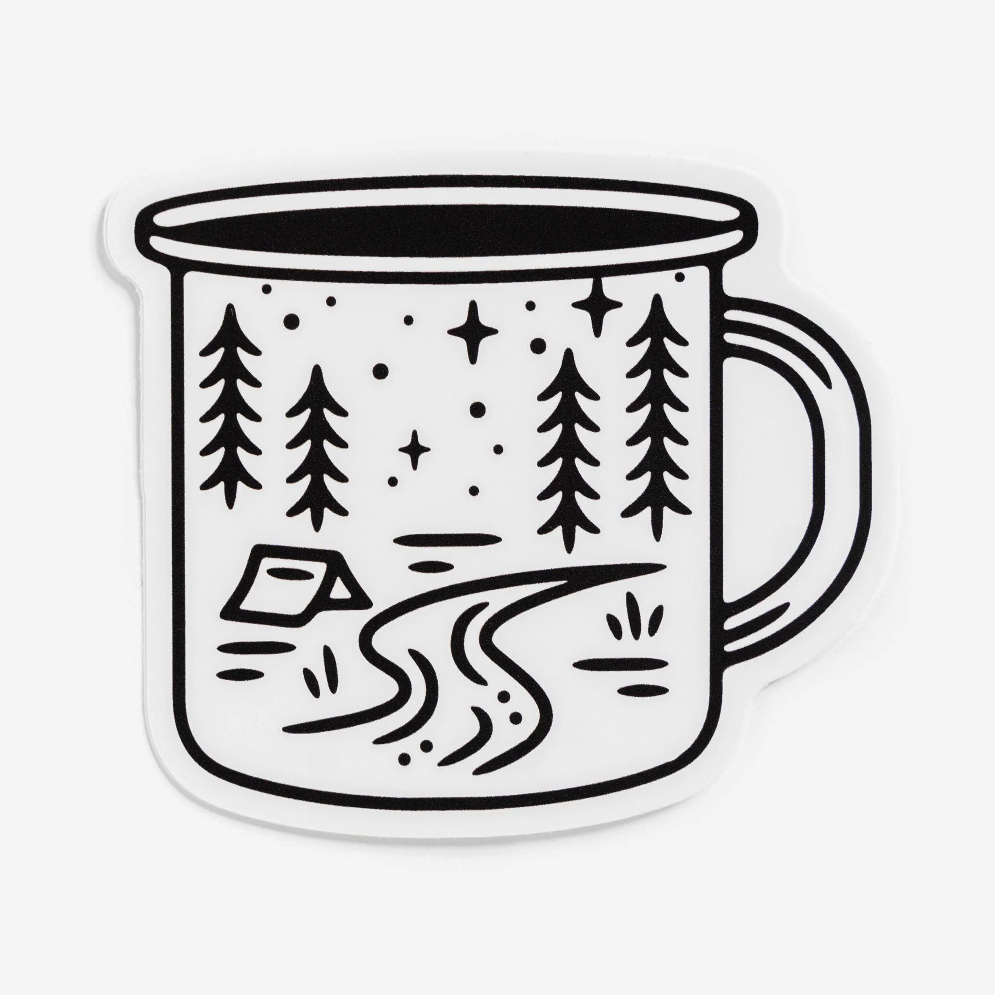 Camping Mug Sticker