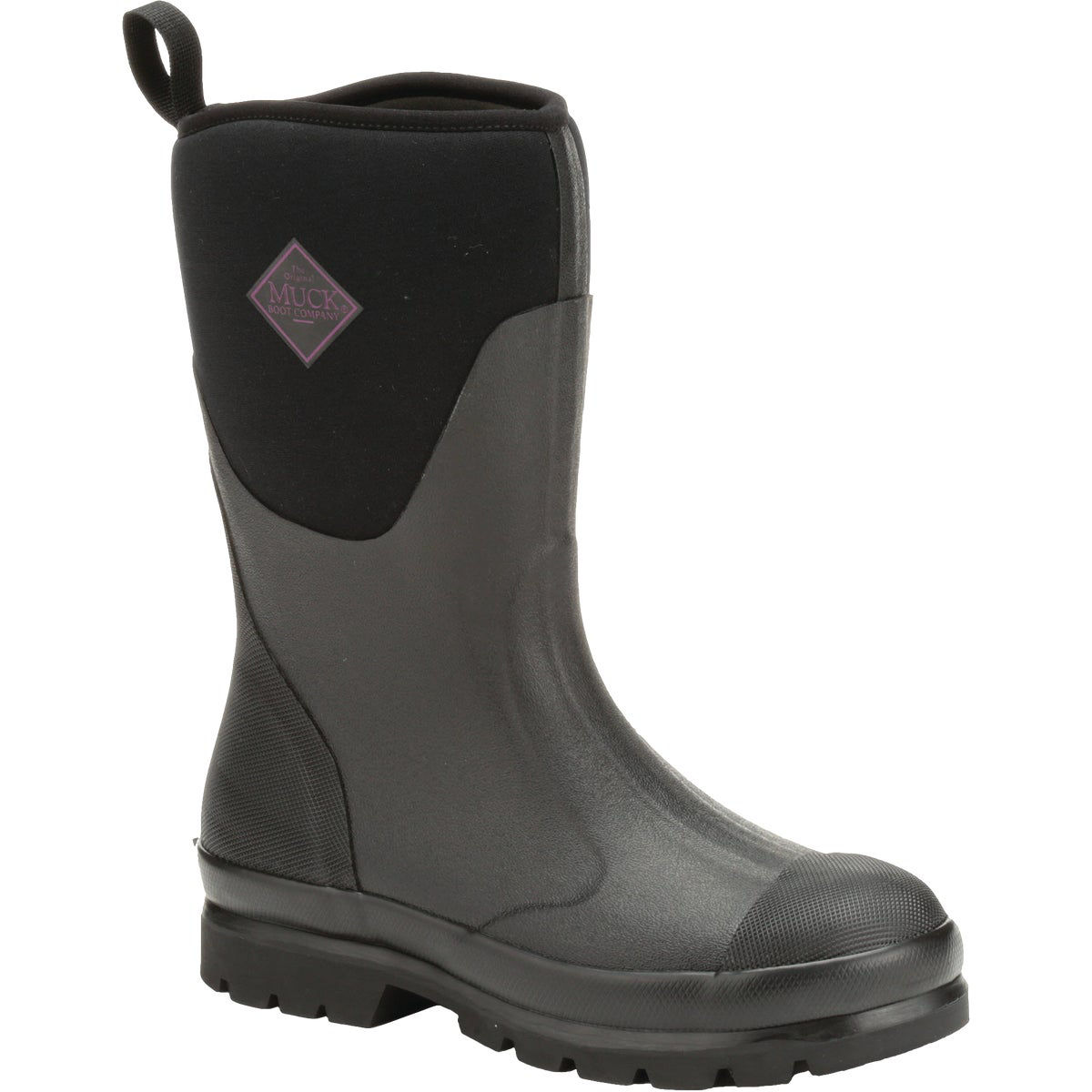 The Muck Boot Company Chore Mid Women's Black Rubber Pull-On Boot, Size 8