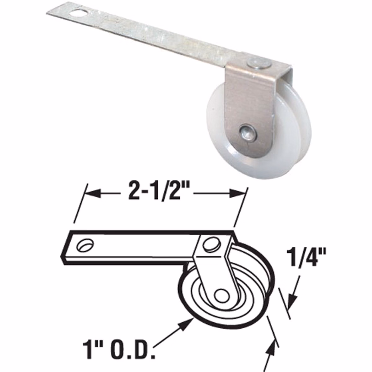 Prime-Line Flat Screen Door Tension Spring with Roller (2-Pack)