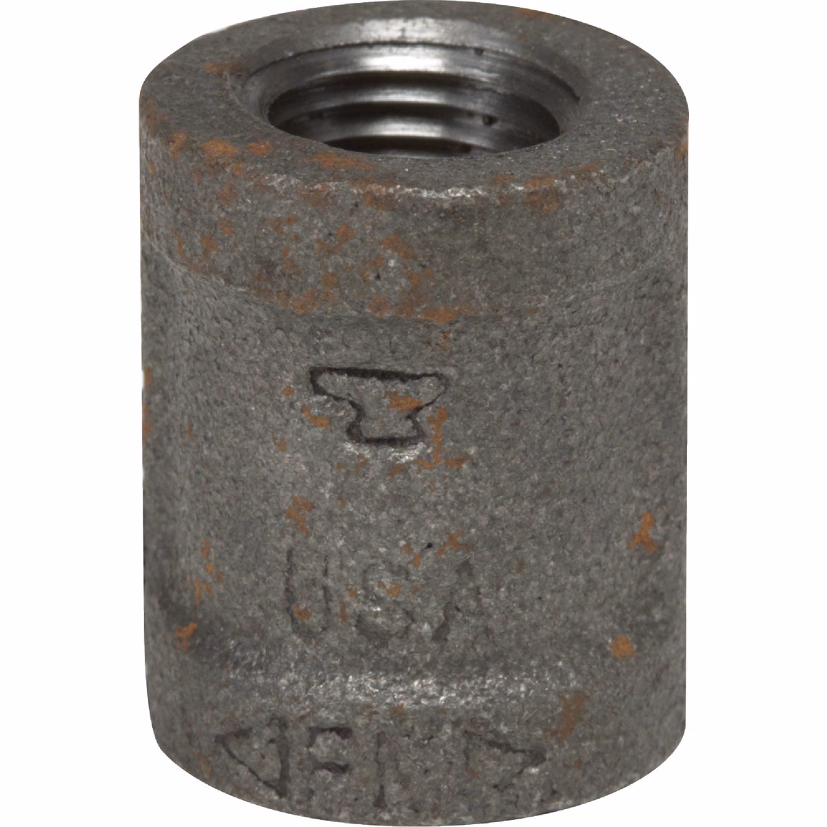 Anvil 1 In. Malleable Black Iron Standard Merchant Coupling