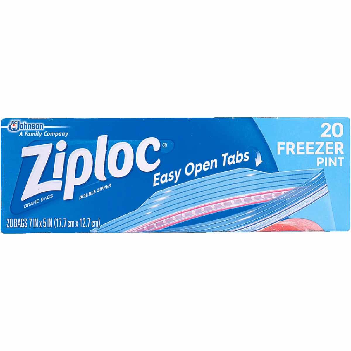 Ziploc 1 Pt. Double Zipper Freezer Bag (20-Count)