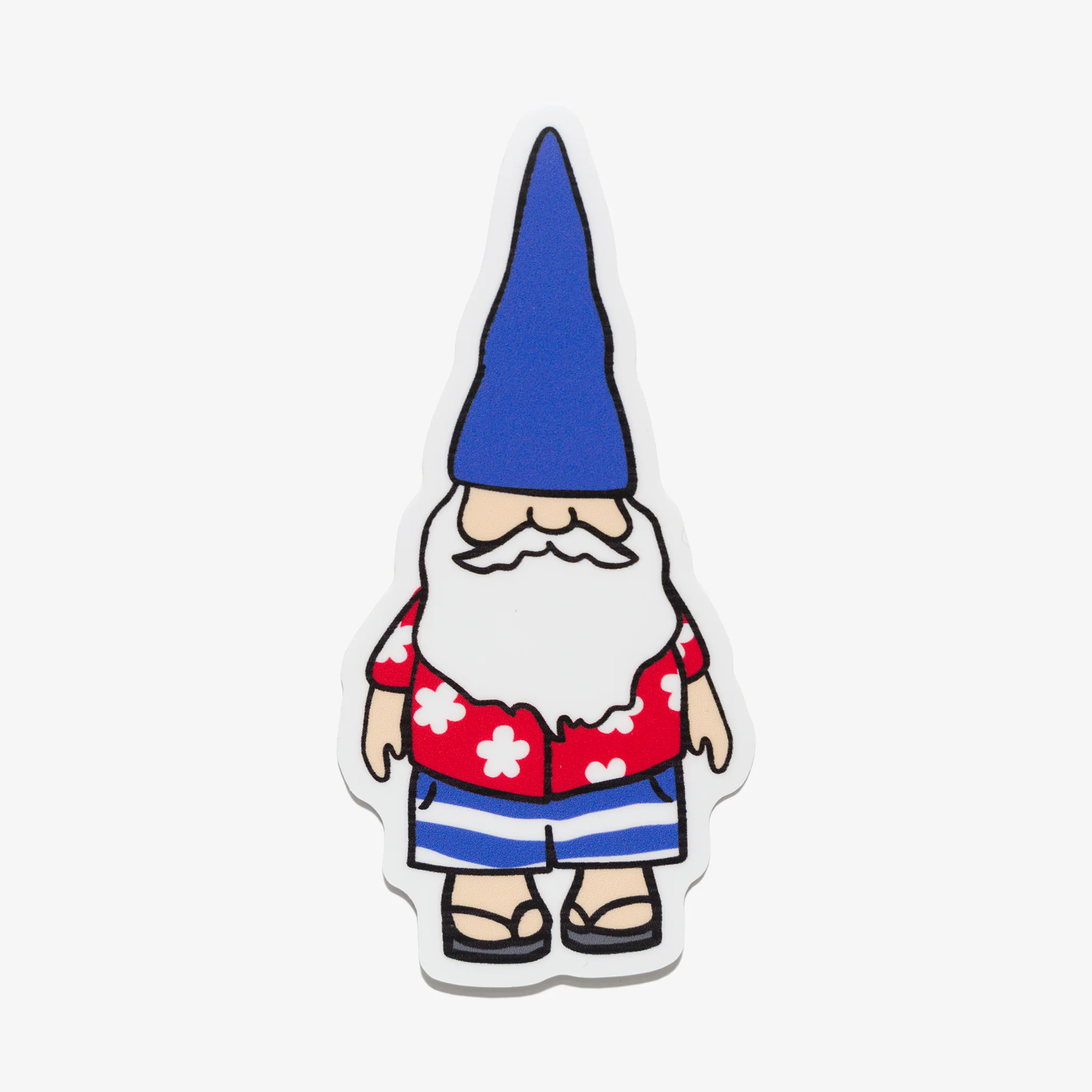 Beachy Gnome Sketch Sticker