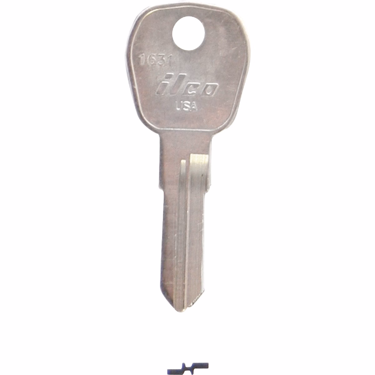 ILCO Nickel Plated Cam Lock Key, 1631 (10-Pack)