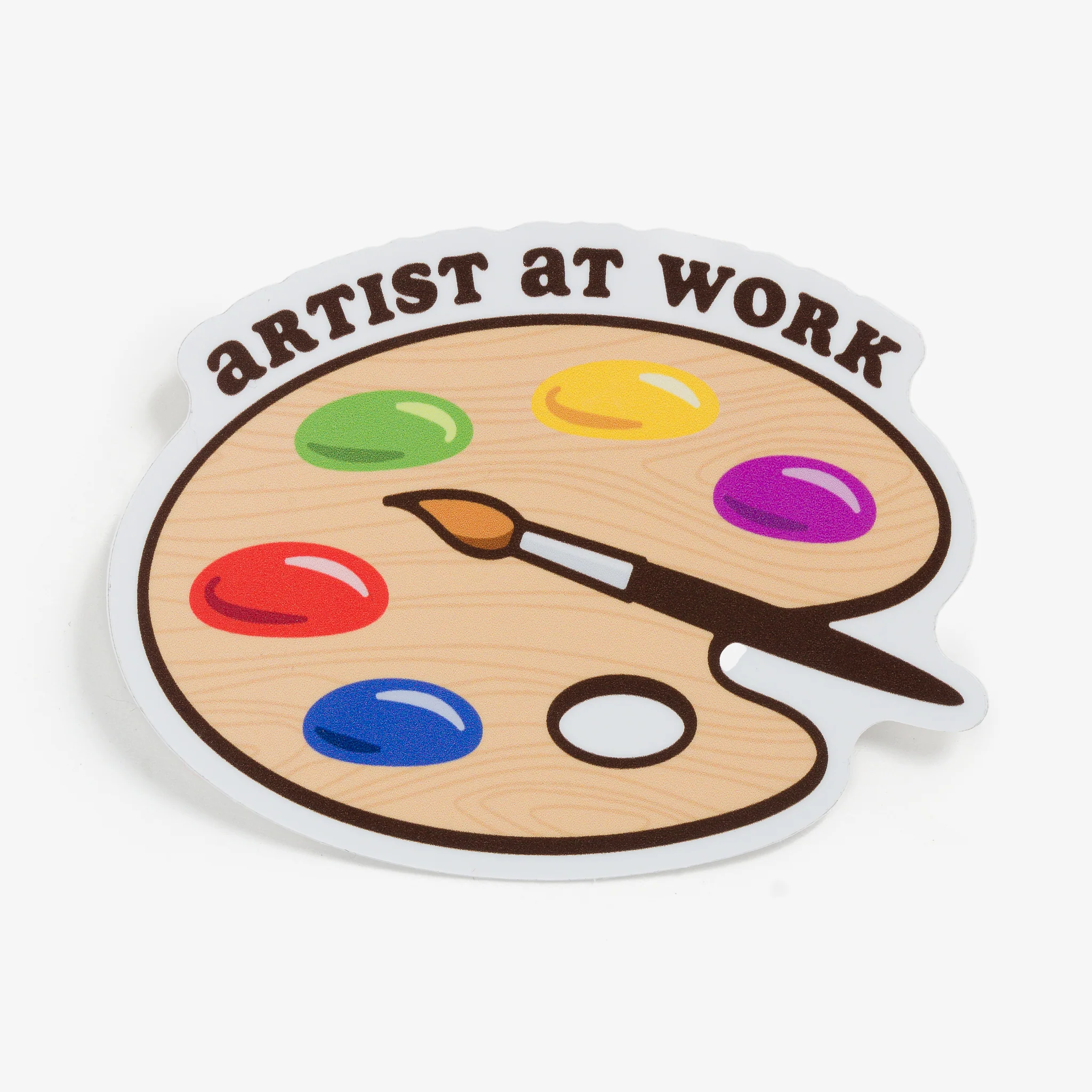 Artist At Work Paint Palette Sticker