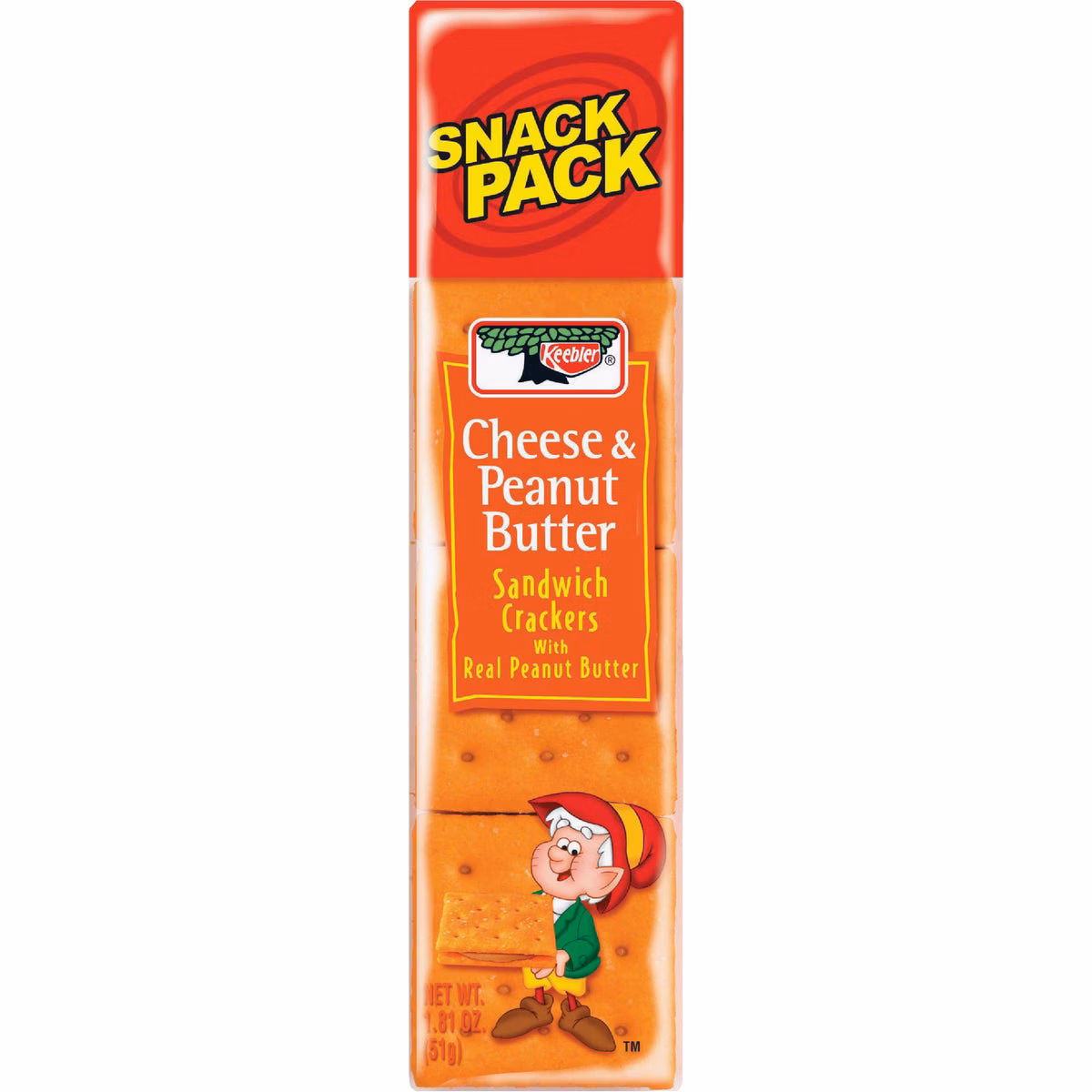 Keebler 1.8 Oz. Cheese & Peanut Butter Sandwich Crackers