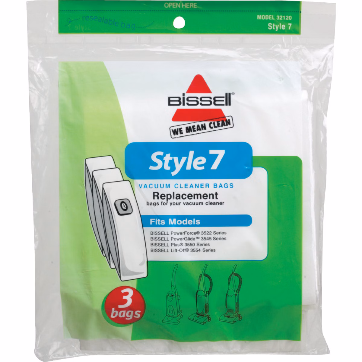 Bissell Style 7 Standard Vacuum Bag (3-Pack)