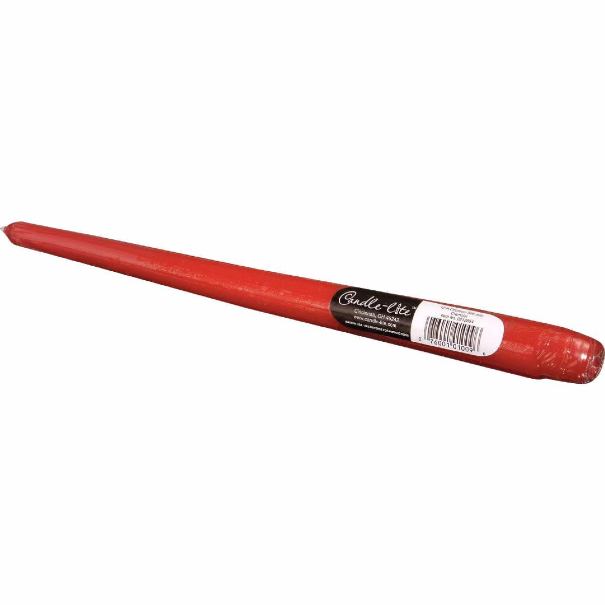 Candle-Lite 12 In. Crimson Taper Candle