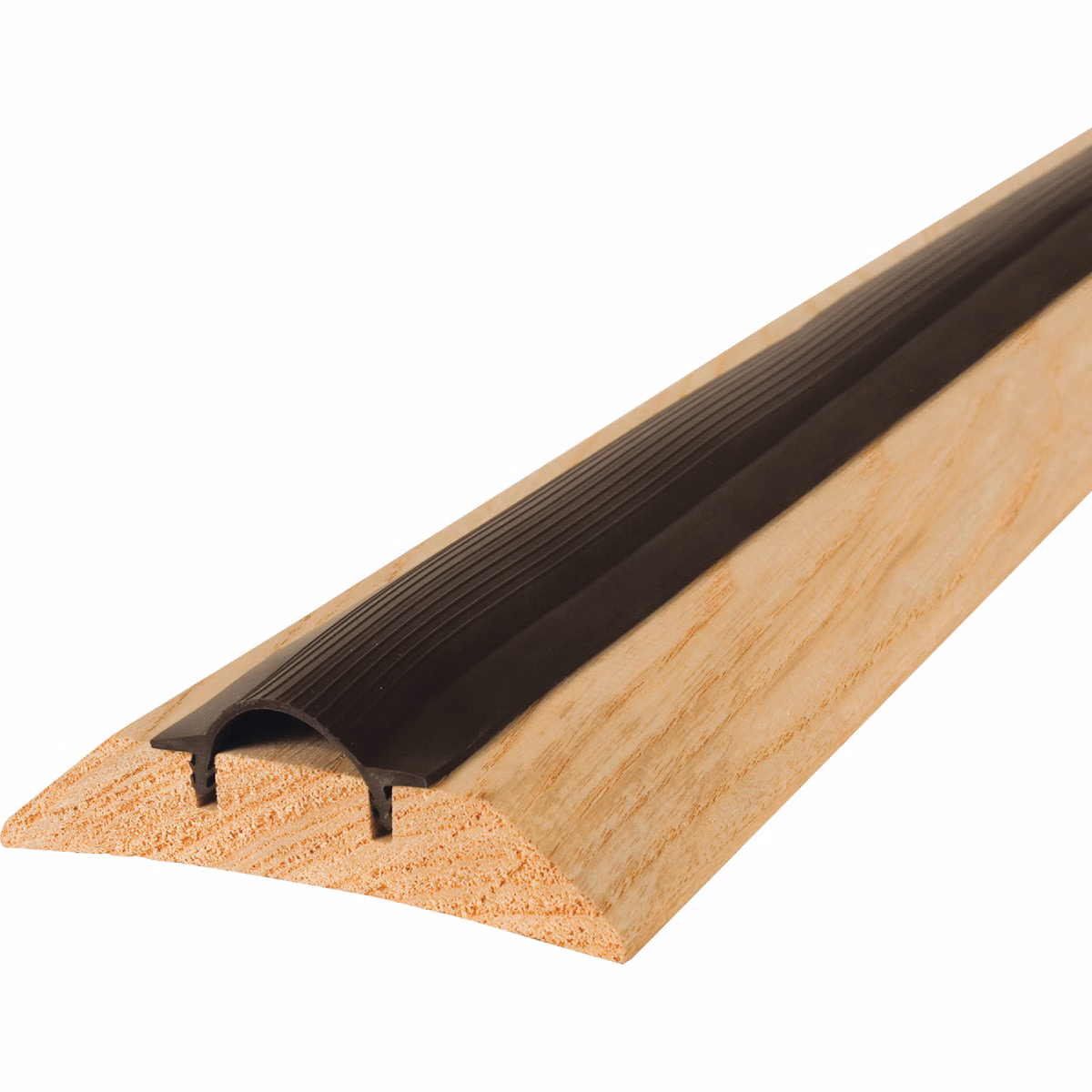 M-D Building Products 3-1/2 In. x 1-1/8 In. x 36 In. Natural Hardwood and Vinyl Low-Profile Threshold