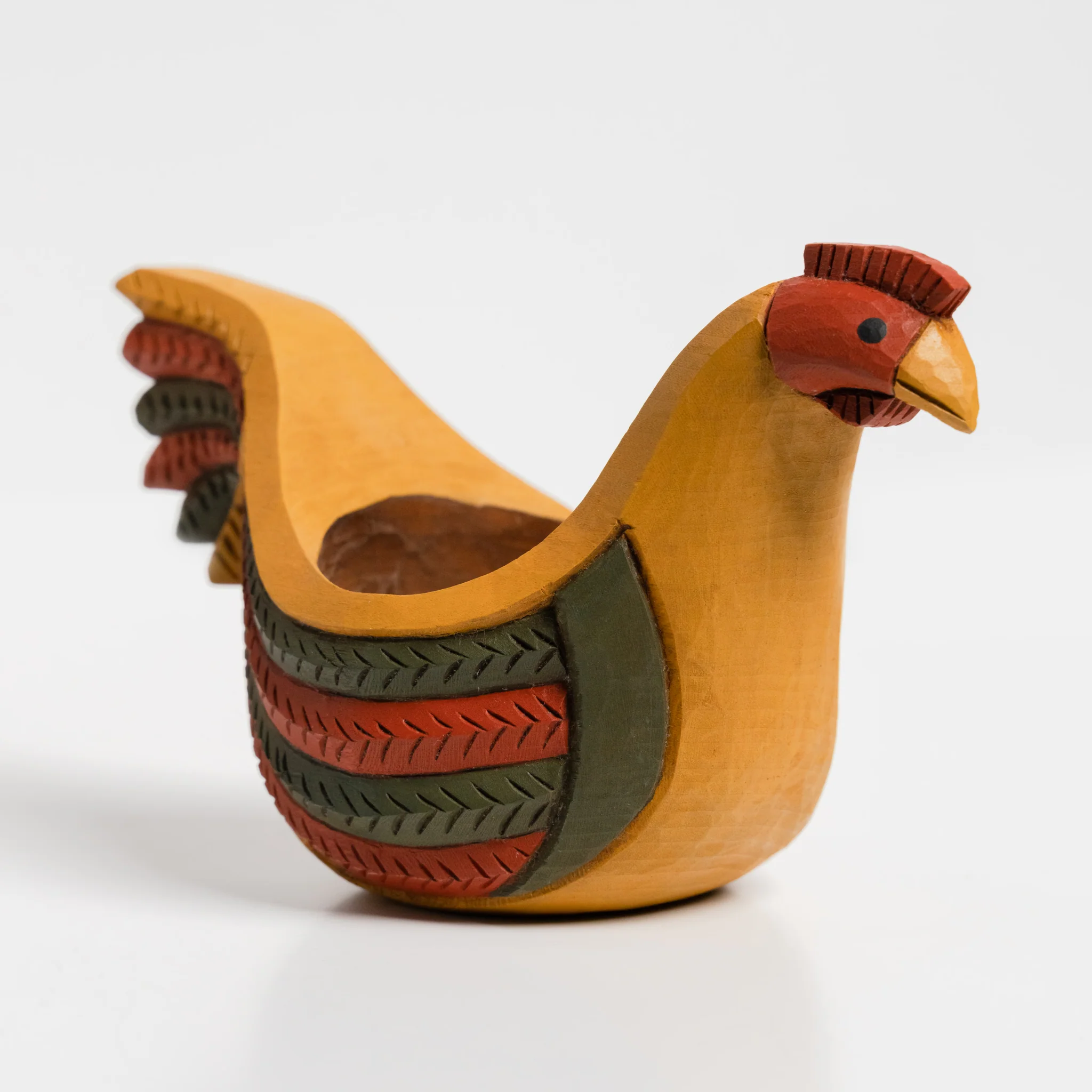 Ale Hen Bowl Carved by Rebecca Hanna