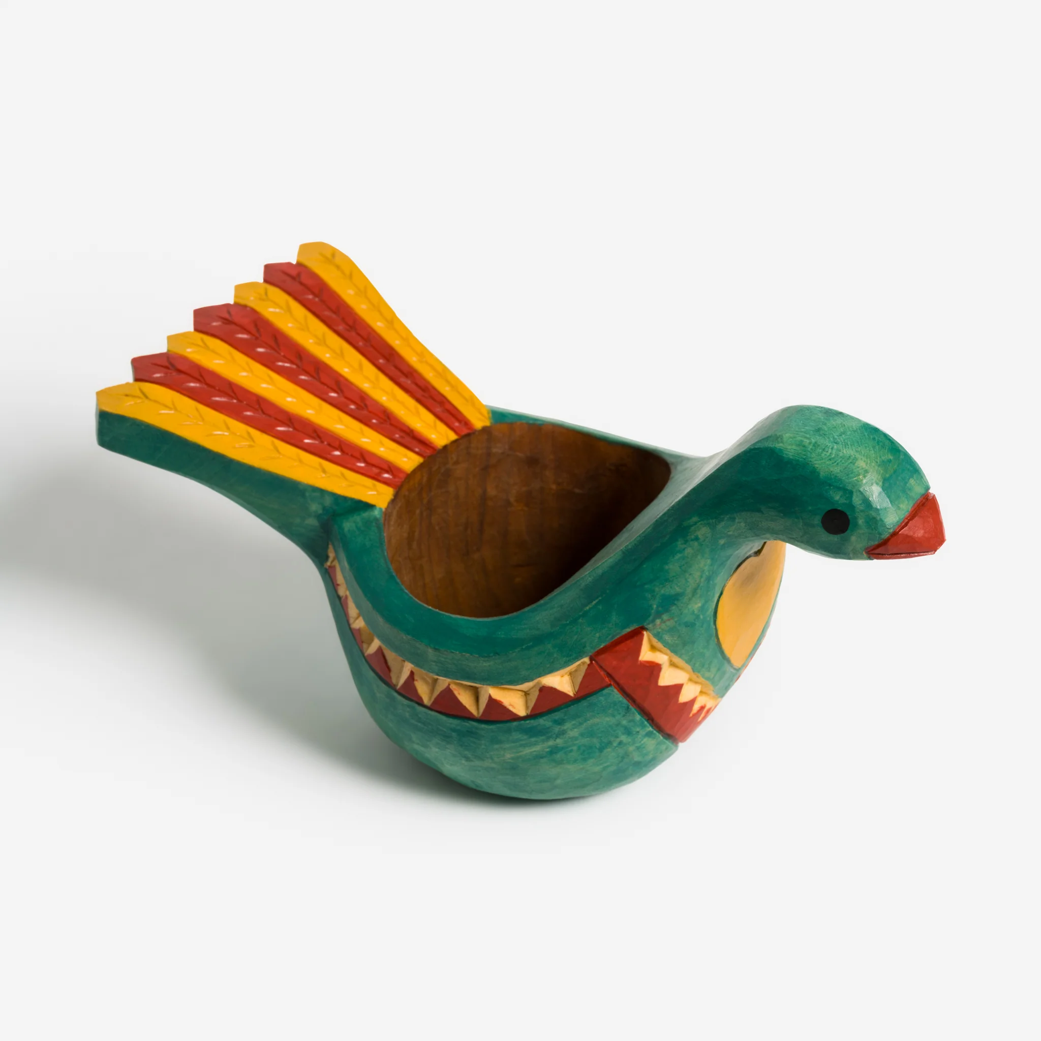 Teal Ale Hen Bowl by Rebecca Hanna