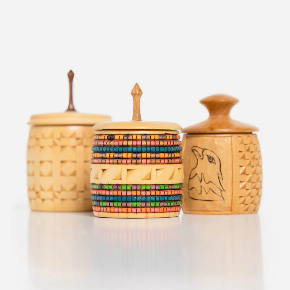 Chip Carved Box with Lid by Bob Ristow