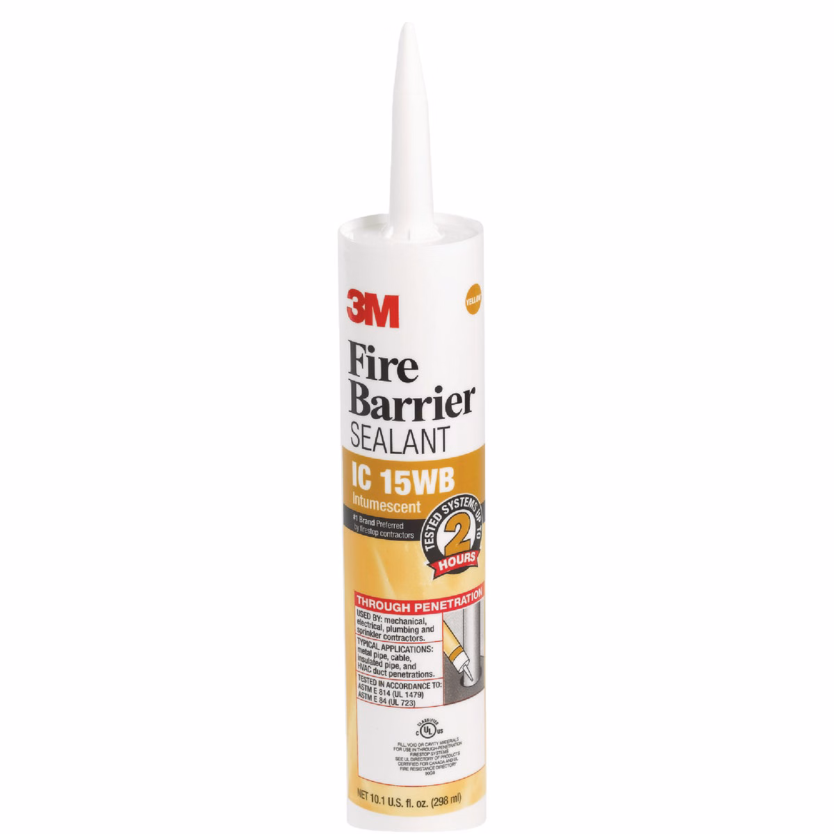 3M 10.1 Oz. 3-Hour Fire Barrier Sealant, Yellow