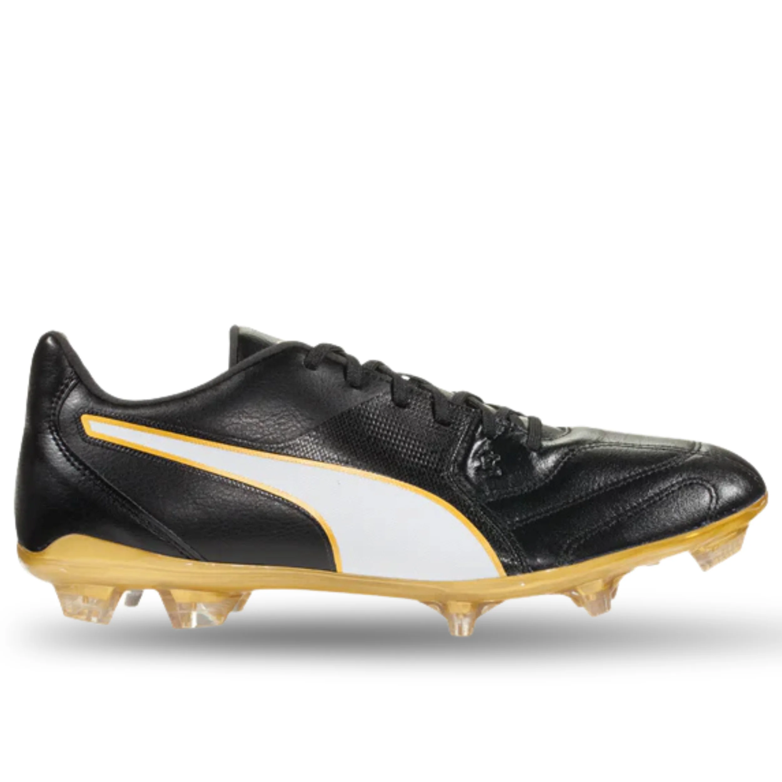 PUMA Men’s Capitano II FG Firm Ground Soccer Cleats (Black/Gold)