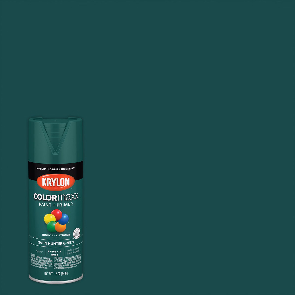 Krylon ColorMaxx 12 Oz. Gloss Spray Paint, Hunter Green