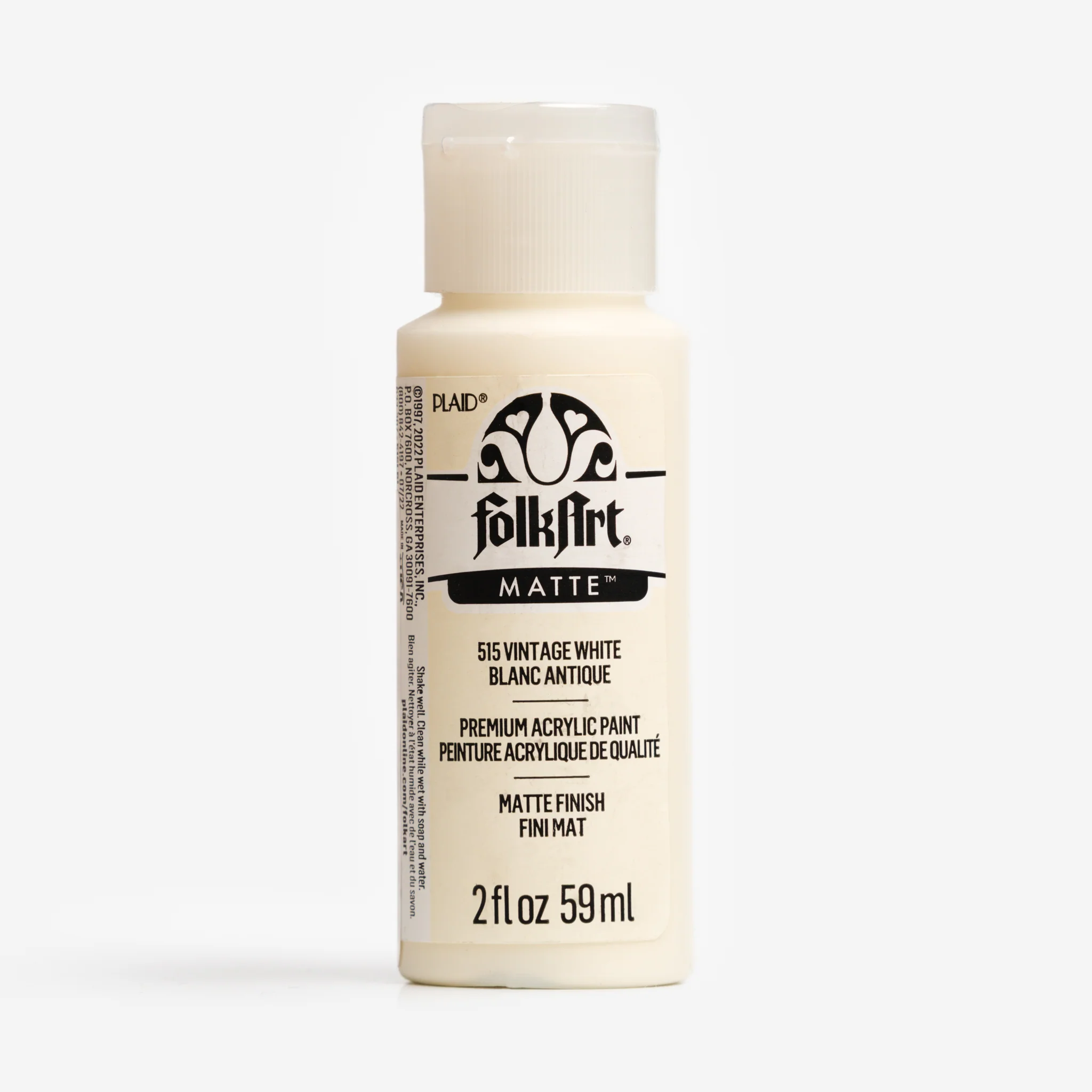 Folkart ® Acrylic Colors Matte – Vintage White 2oz.