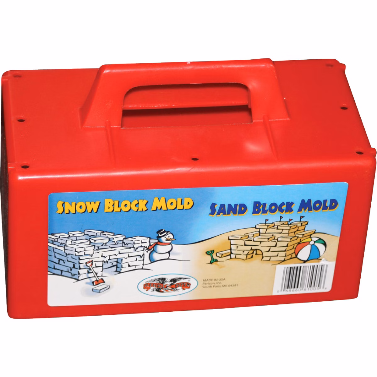 Flexible Flyer Red Plastic Sand & Snow Block Maker