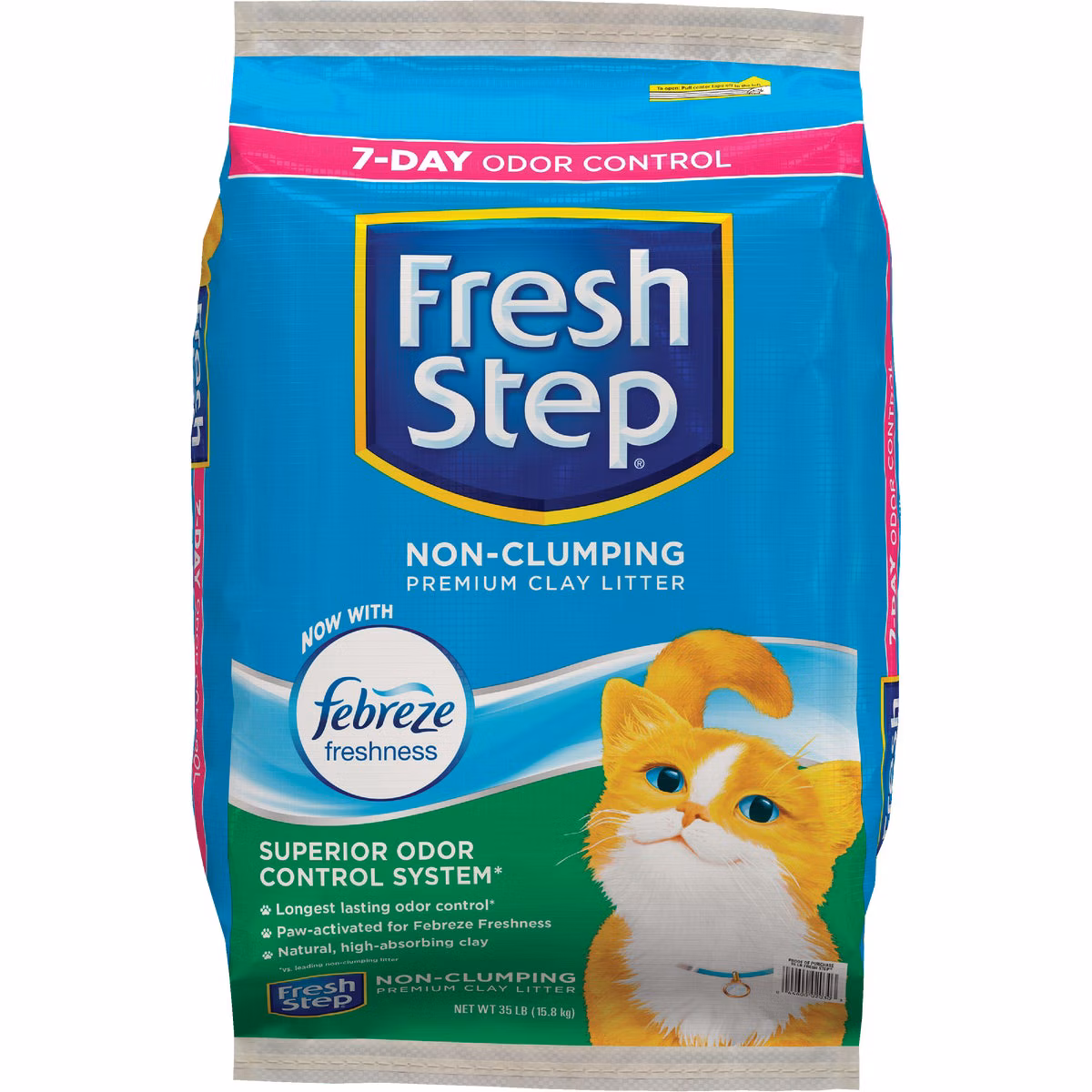 Fresh Step 35 Lb. Non-Clumping Cat Litter with Febreze