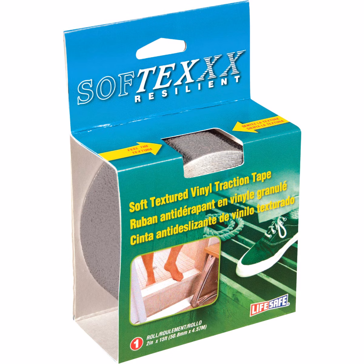 Softex 2 In. x 15 Ft. Gray Anti-Slip Walk Tape