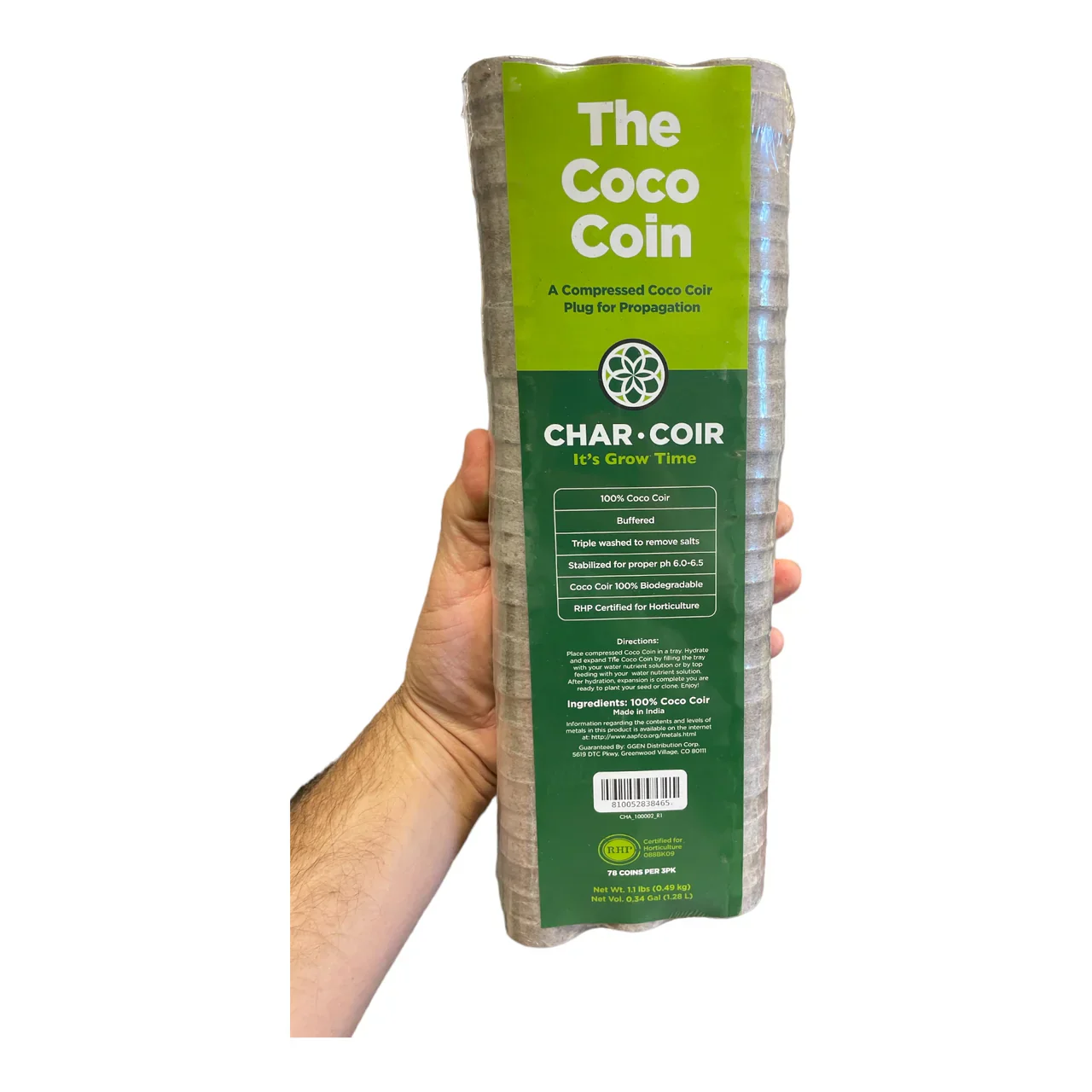 Char Coir Coco Coin – Propagation Plug (Package of 78 Coins)