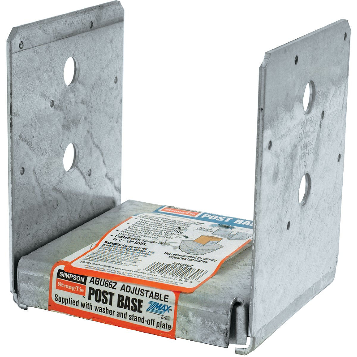 Simpson Strong-Tie ZMAX 6 In. x 6 In. 12 ga Post Base