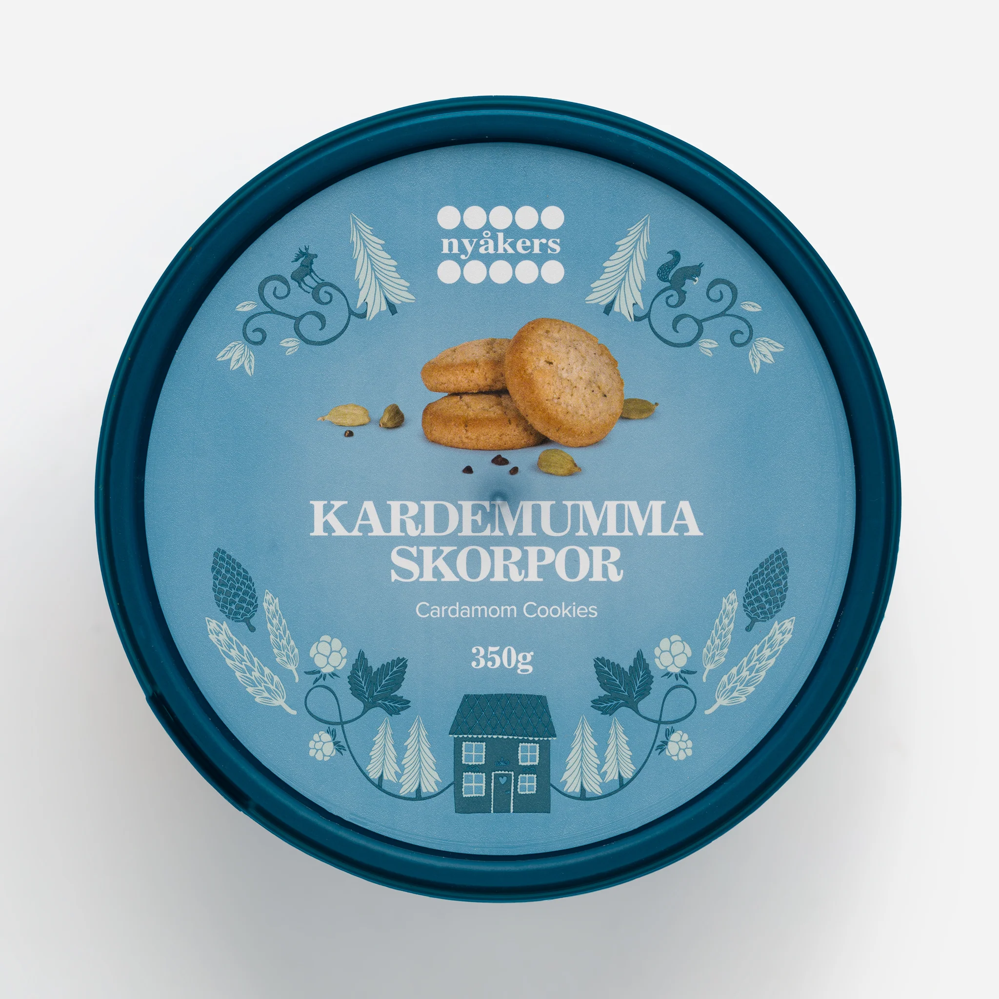 Cardamom Cookies in a Plastic Tub by Nyåker’s