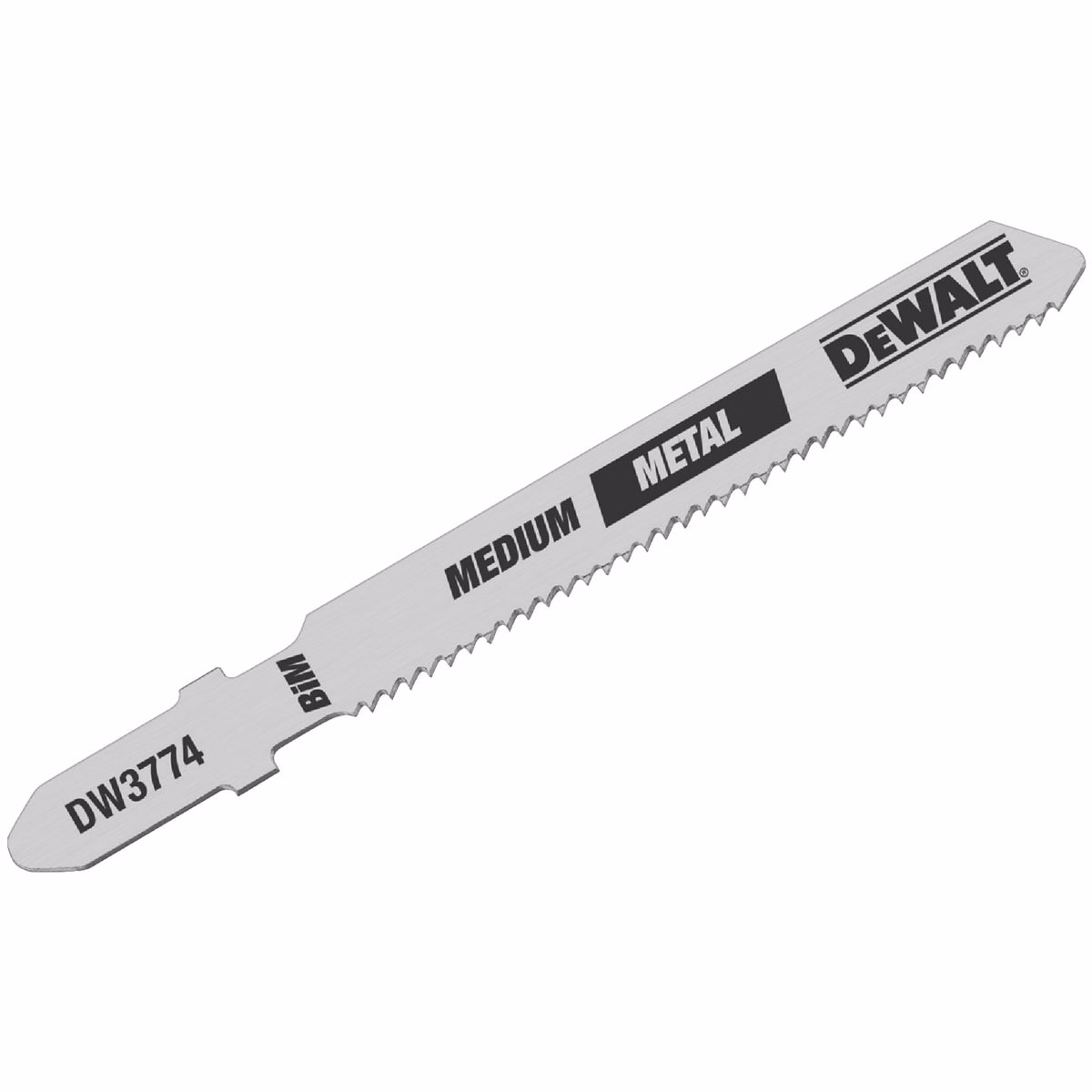 DeWalt 3 In. x 18 TPI T-Shank HCS Jig Saw Blade for Medium Metal (5-Pack)