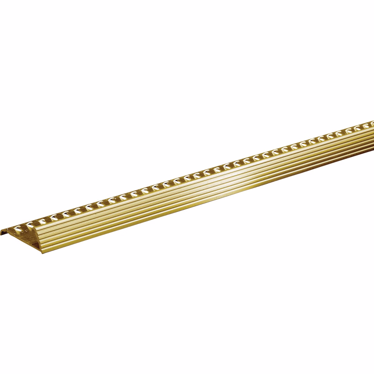 Do it Satin Gold Fluted 1-3/8 In. x 3 Ft. Carpet Clampdown with Teeth