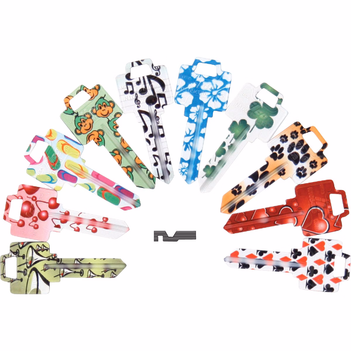 ILCO Weiser Assorted Design Decorative House Key, WR5 7 (10-Pack)