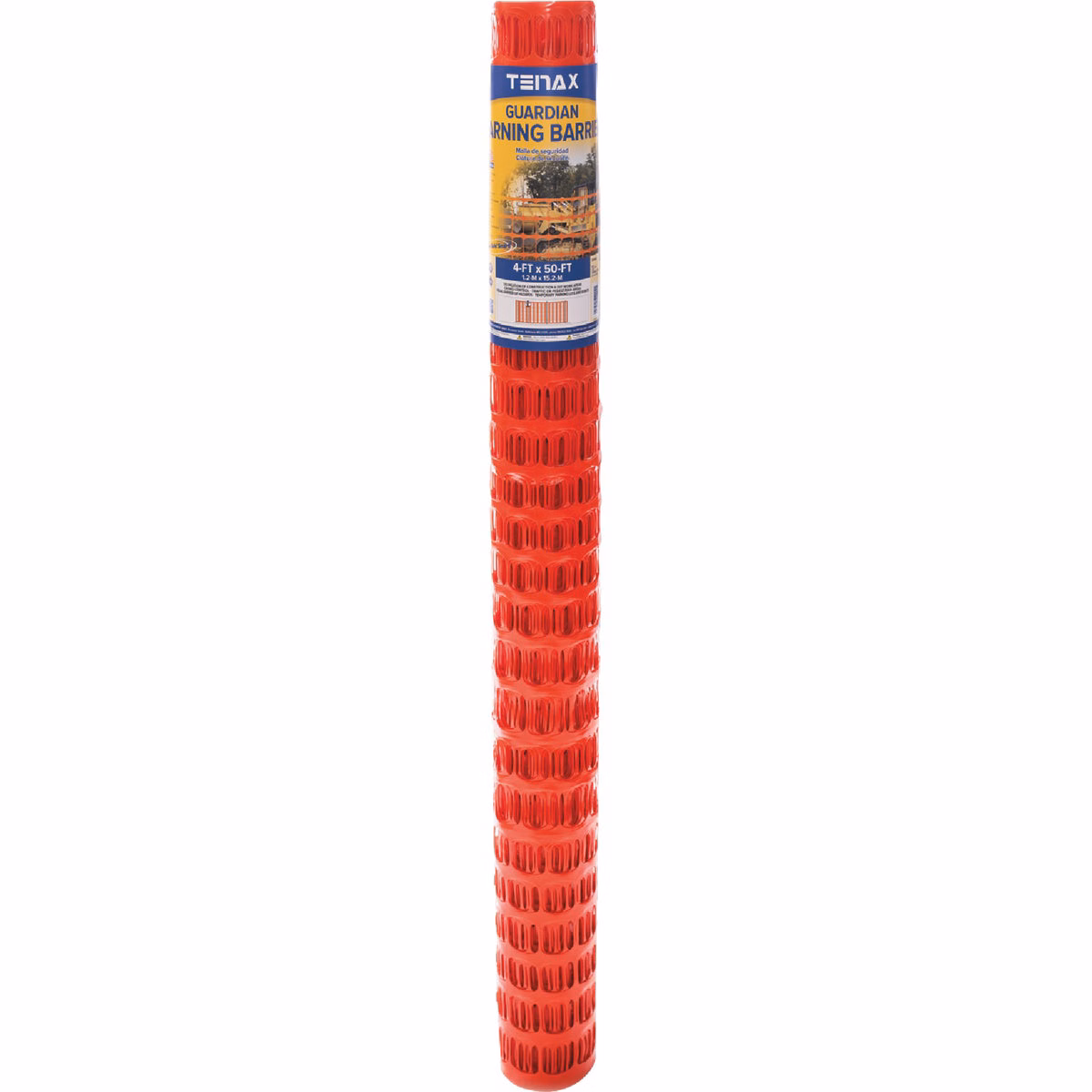 Tenax Guardian 4 Ft. H. x 50 Ft. L. Polyethylene Safety Fence, Orange