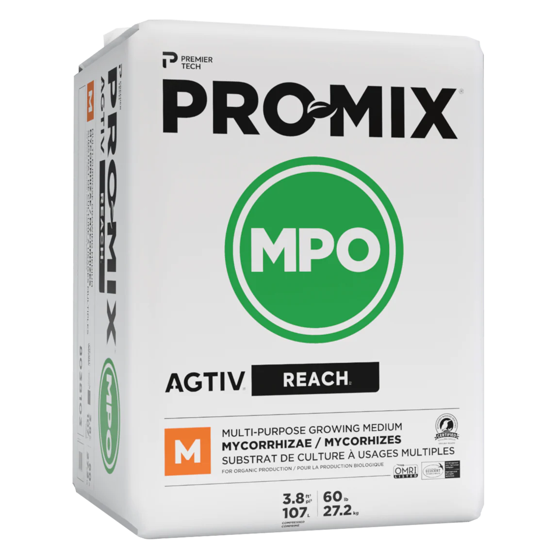 PRO MIX MP Organik AGTIV REACH MYCORRHIZAE OMRI 3.8cf