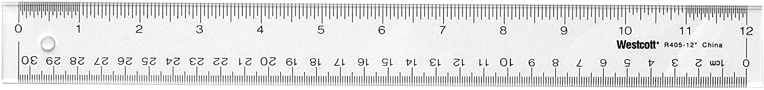 Westcott Flexible Inch/Metric Ruler