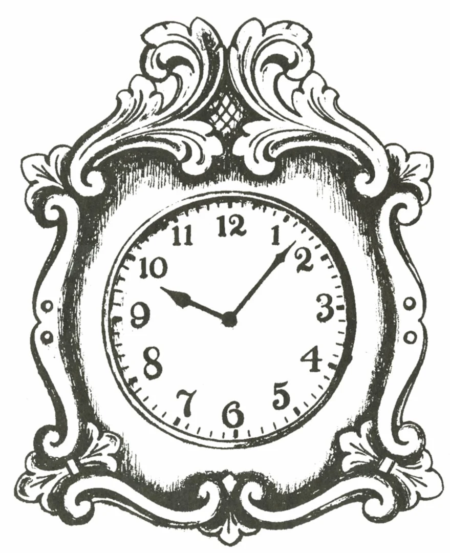 Amrud Acanthus Carving Pattern #19- Veggklokke (Wall Clock)