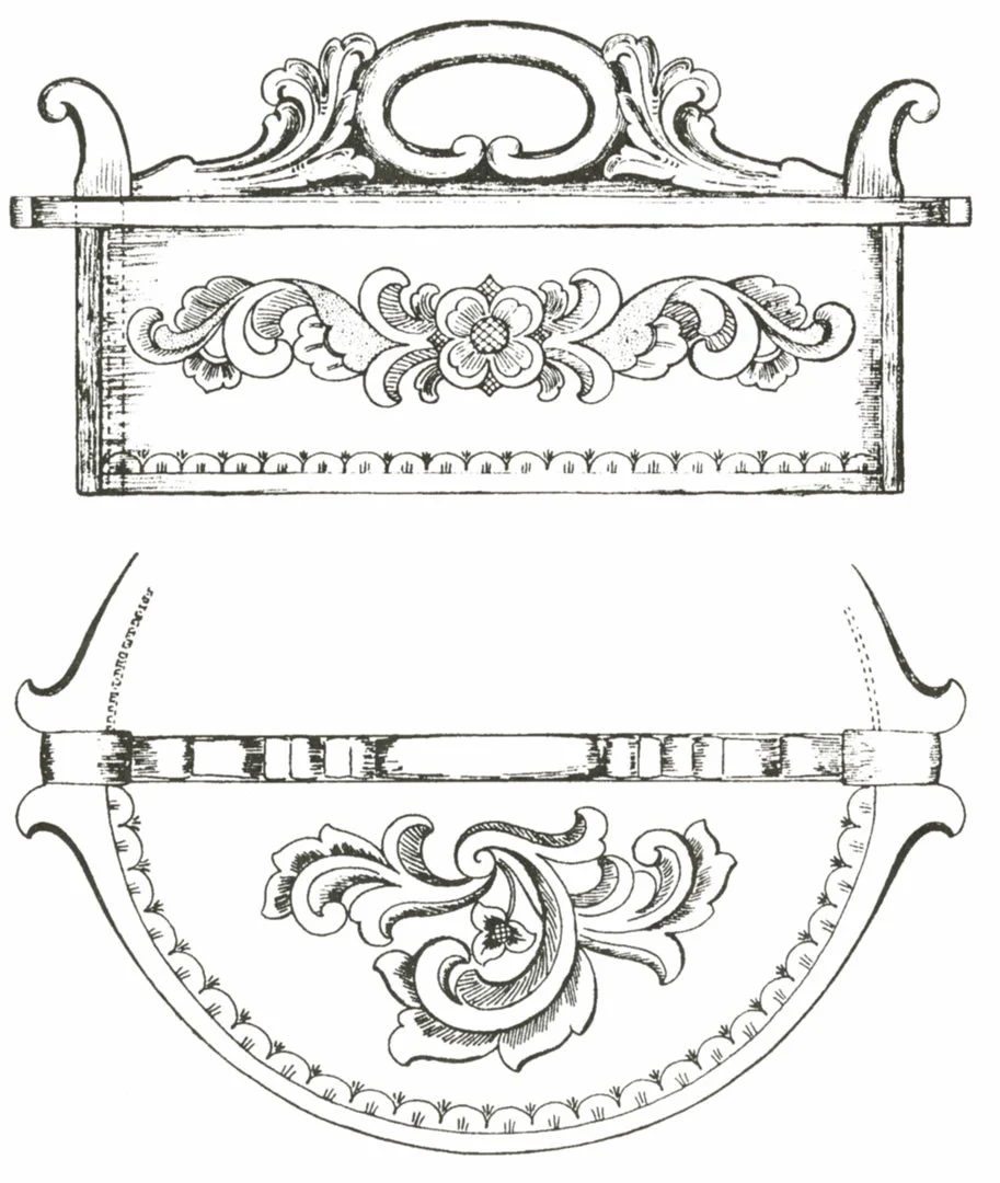 Amrud Acanthus Carving Pattern #50- Kanneskap (Cupboard)