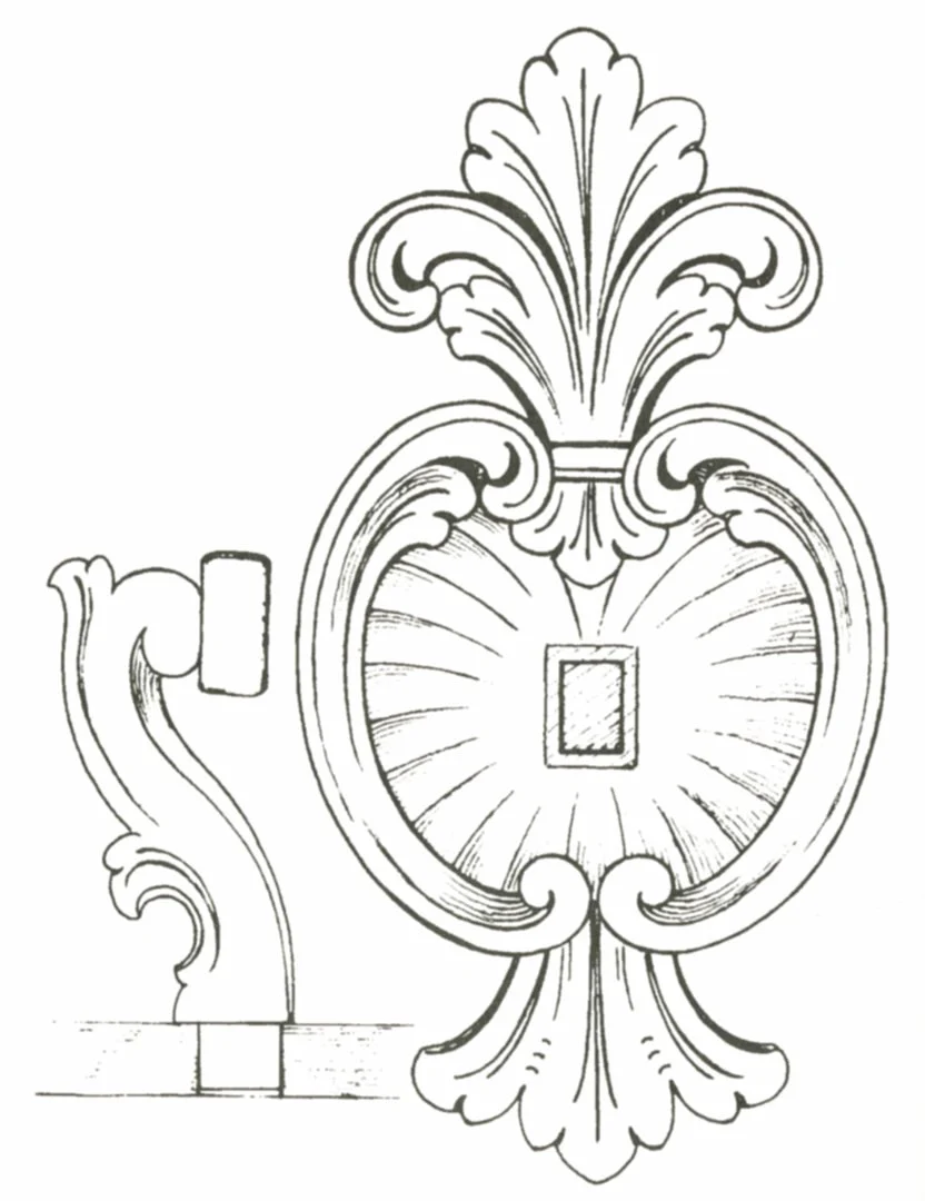 Amrud Acanthus Carving Pattern #87- Lampett (Lamp)