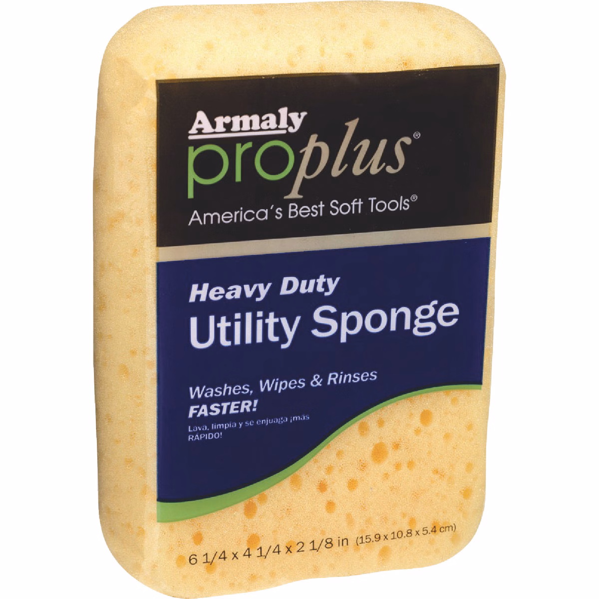 Armaly ProPlus 6.25 In. x 4.25 In. Yellow Heavy Duty Sponge