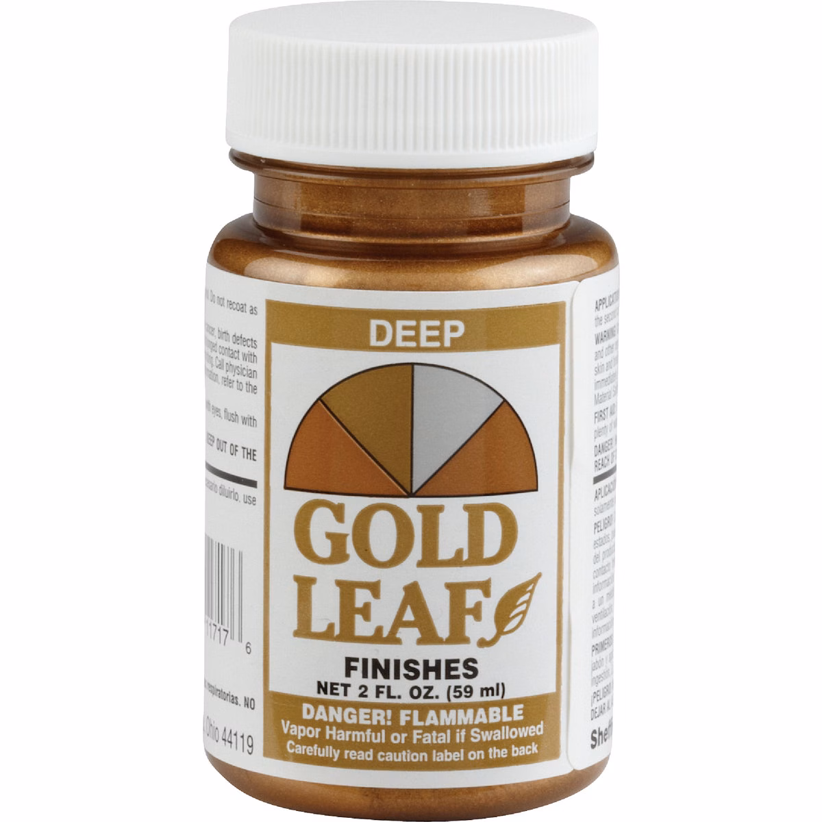 Sheffield Gold Leaf Deep Gold High Gloss Metallic 2 Fl. Oz. Hobby Paint