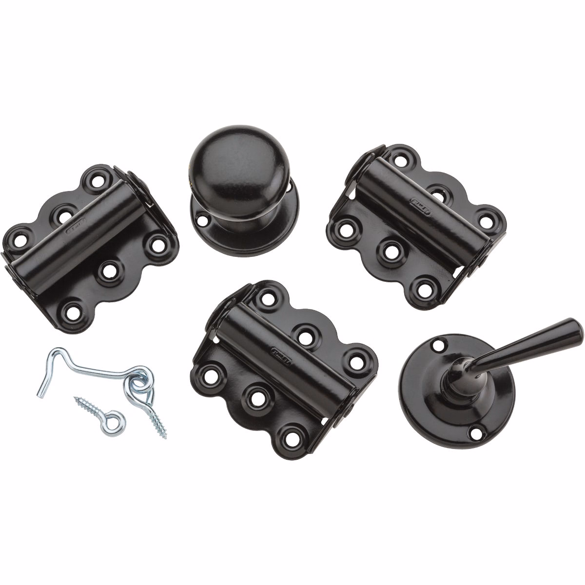 National Hardware Black 3-Hinge Screen Door Kit