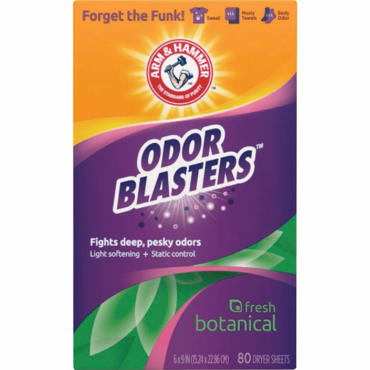 Arm & Hammer Odor Blasters Botanical Dryer Sheets (80-Count)