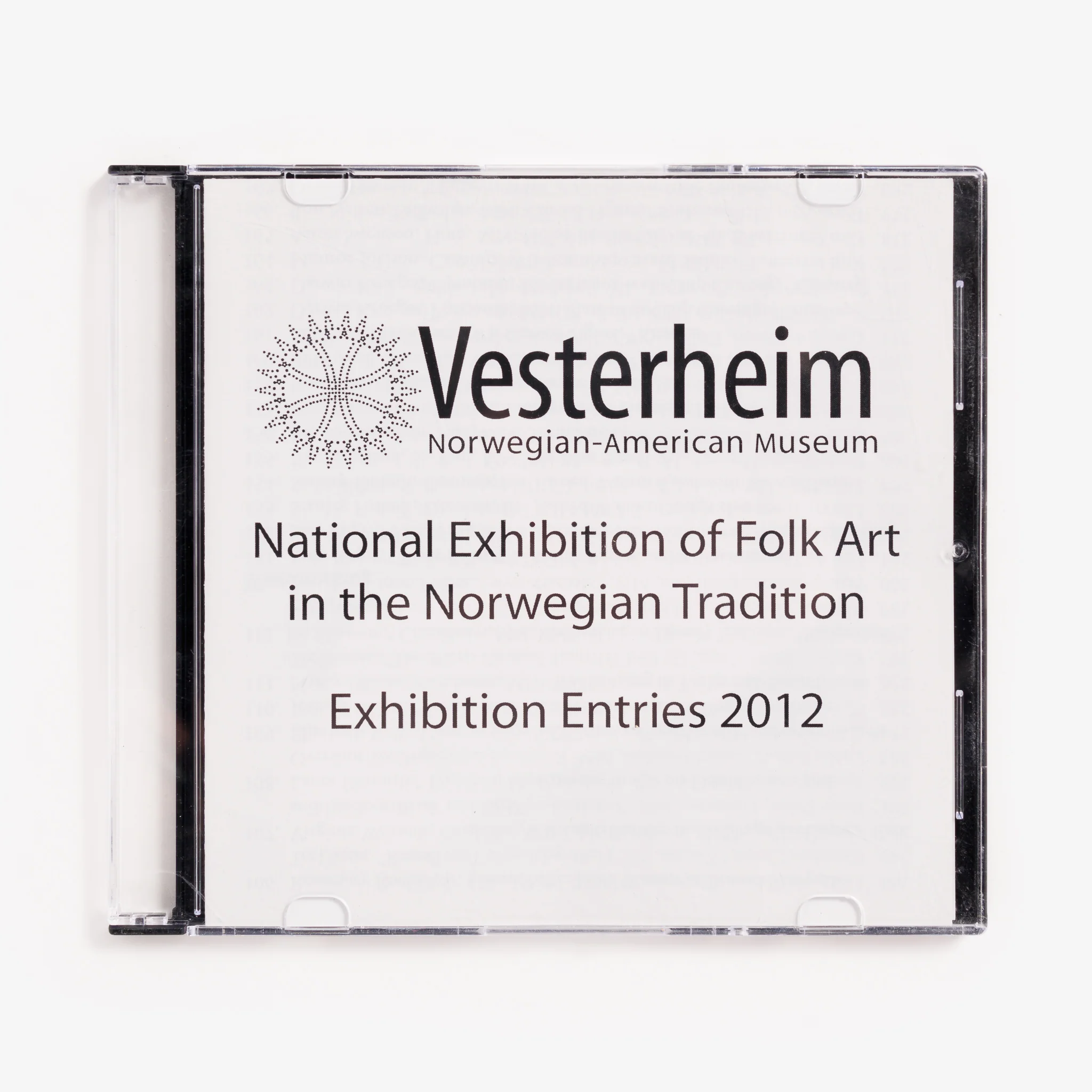 2012 National Exhibition of Folk Art in the Norwegian Tradition – CD of Images