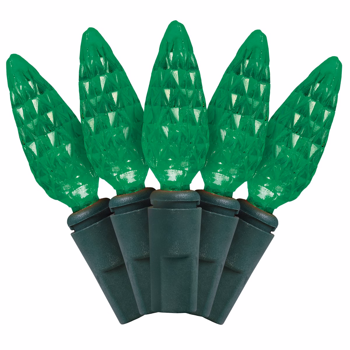 J Hofert Green 210-Bulb C6 LED Light Set