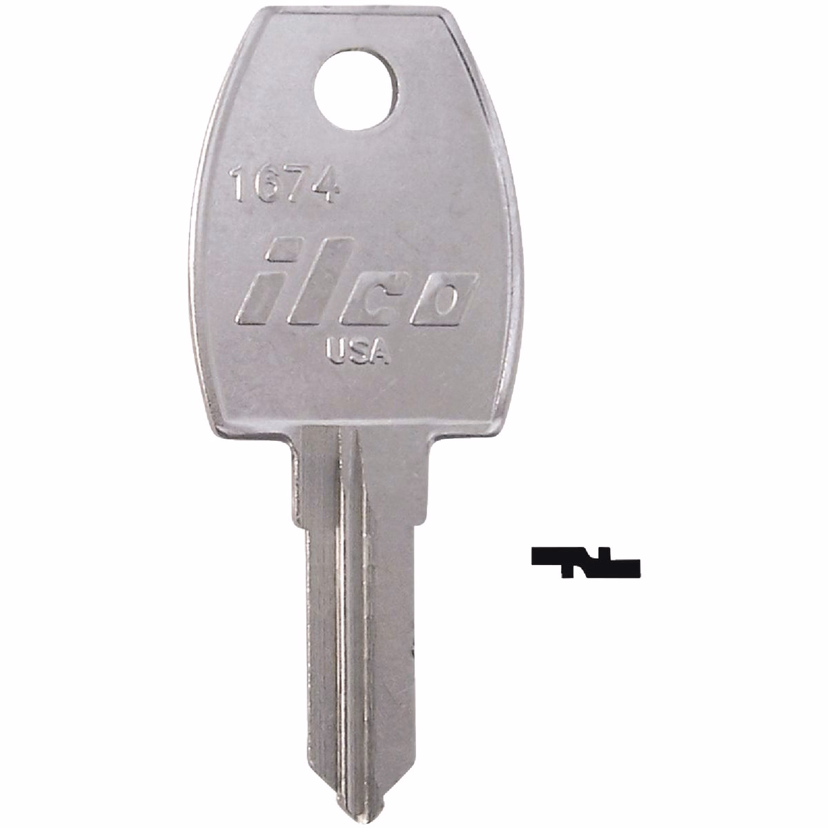ILCO 1674 WD / Treadway Lock Key Blank (10-Pack)