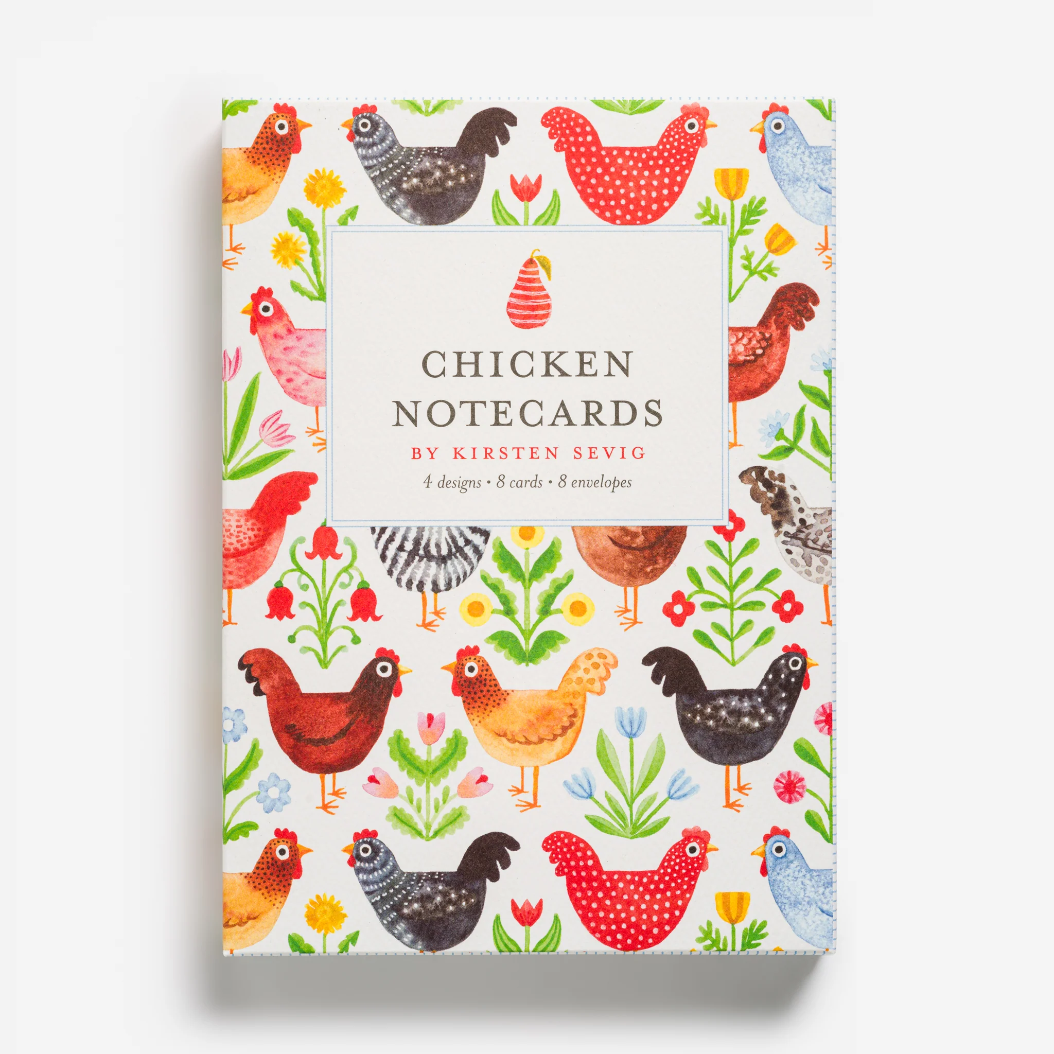 Chicken Notecards by Kirsten Sevig