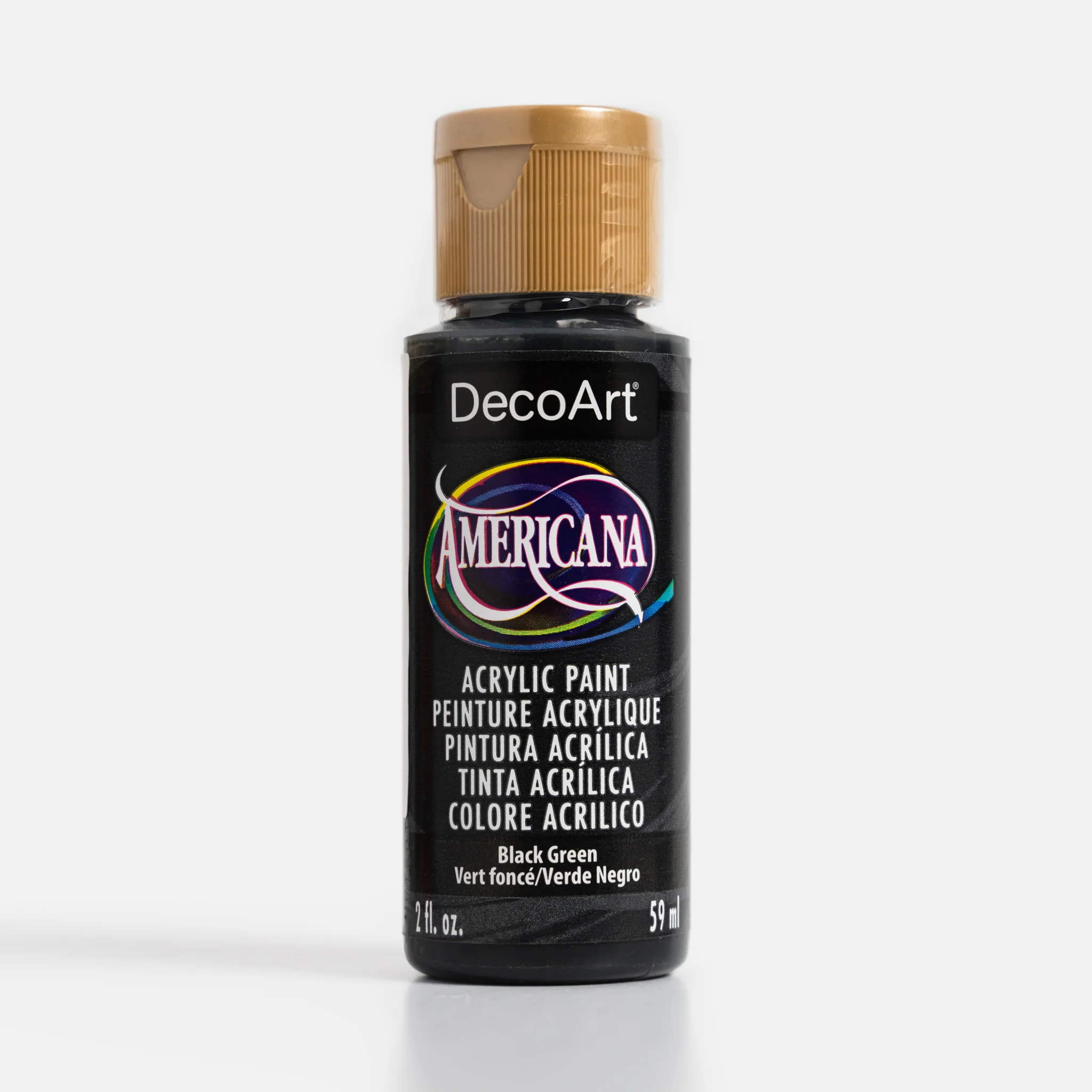 Deco Art Americana Acrylic Paint – Black Green