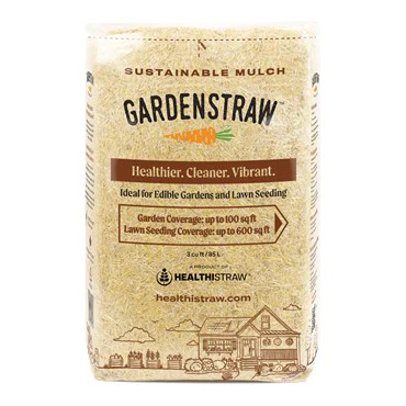 HealthiStraw™ GardenStraw™ Wheat Straw Mulch – 3cu ft – Premium – Covers 100 sq ft