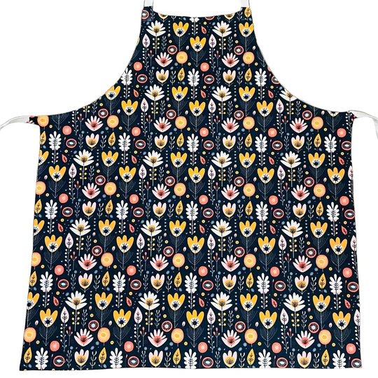Modern Flowers Apron