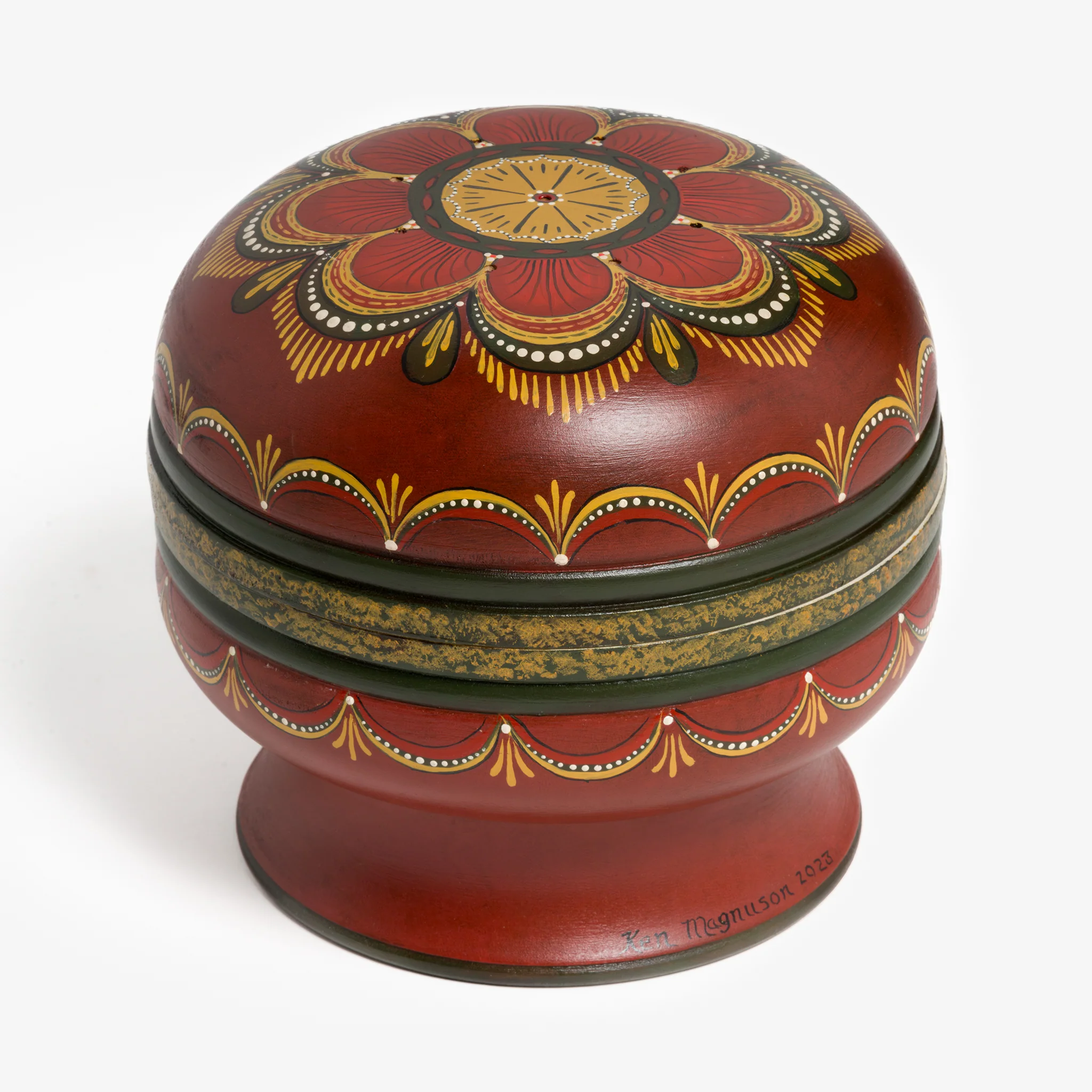Potpourri Box with Rosemaling by Ken Magnuson