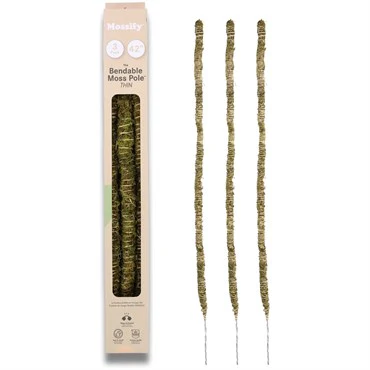 Mossify® Bendable Moss Poles™ – 3pk – 42in – Thin